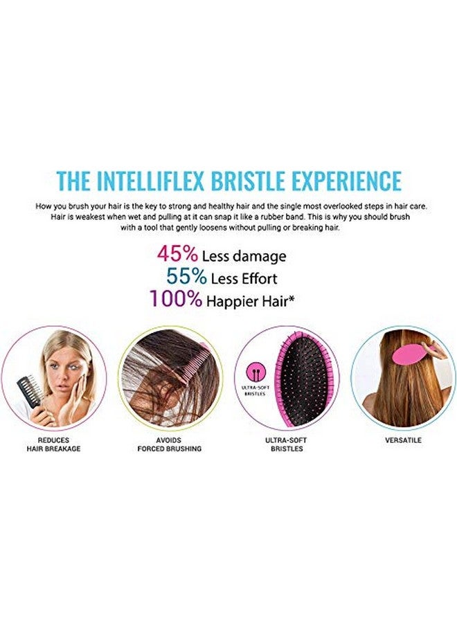 Wet Brush Disney Original Detangler Hair Brush Peace Love Pink Comb For Women Men And Kids Wet Or Dry Removes Knots And Tangles Natural Straight Thick And Curly Hair - Image 5