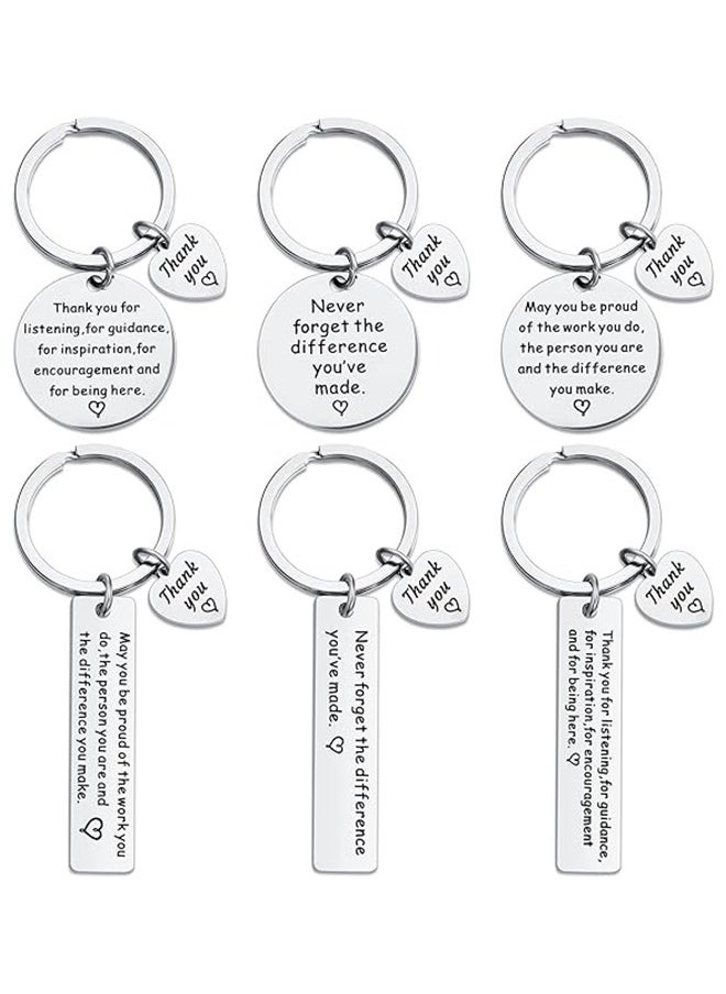 Generic 6 Pcs Key Chain,Keyring,Key Tags,Thank You Gifts  - Image 1