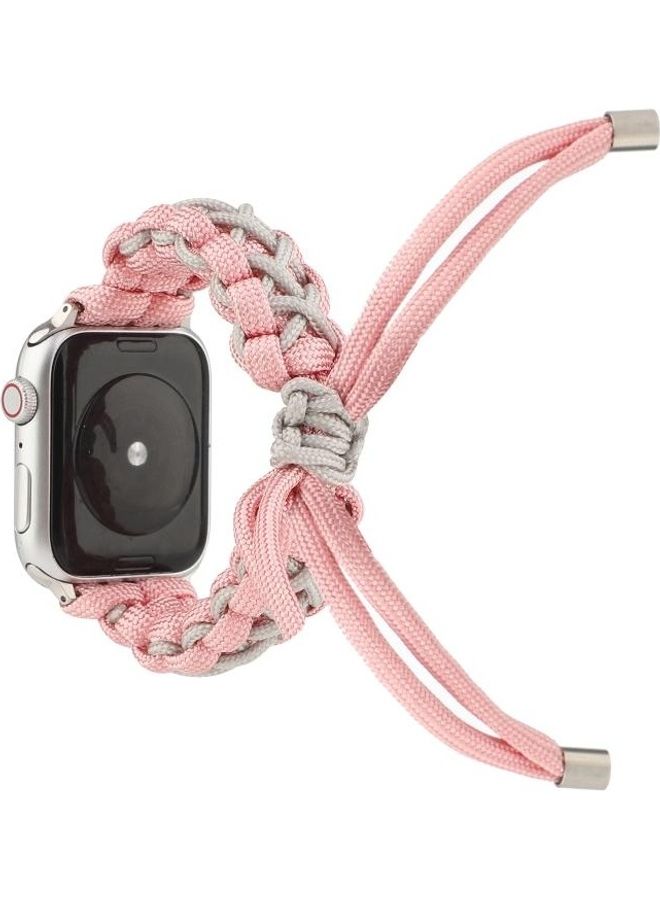 NIBEMINENT Ethnic Replacement Watchband for Apple Watch Series 1/2/3/4/5/6/7/SE 42/44/45mm Pink - Image 1