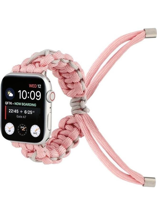 NIBEMINENT Ethnic Replacement Watchband for Apple Watch Series 1/2/3/4/5/6/7/SE 42/44/45mm Pink - Image 3