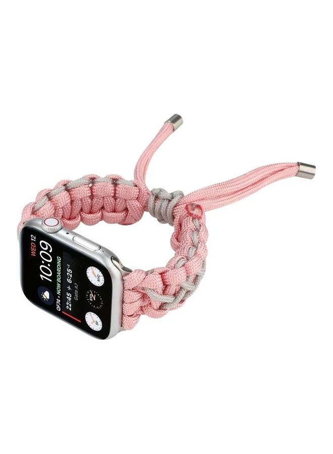 NIBEMINENT Ethnic Replacement Watchband for Apple Watch Series 1/2/3/4/5/6/7/SE 42/44/45mm Pink - Image 4