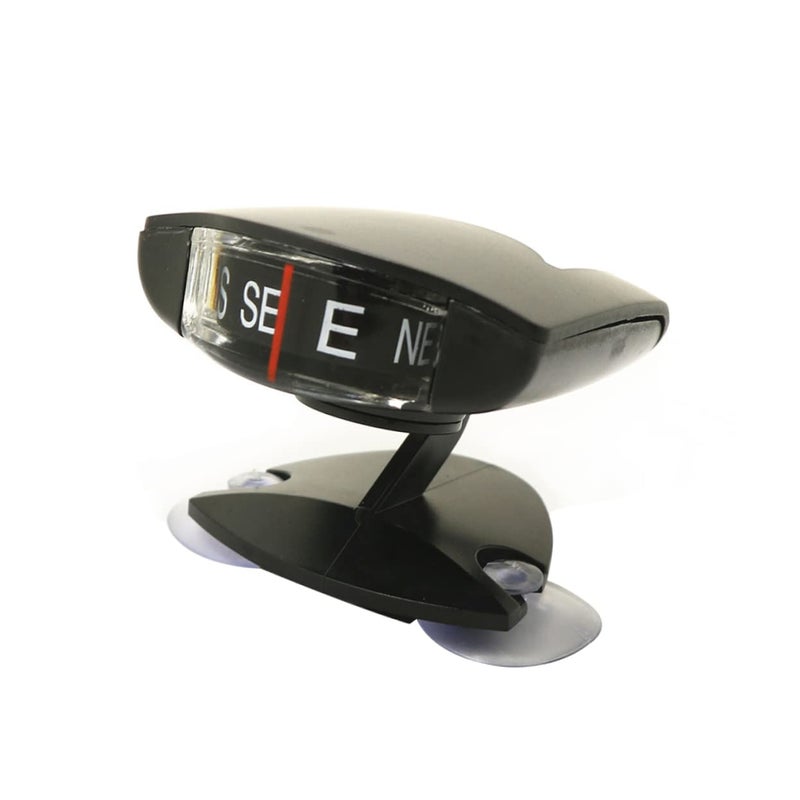 Compact Car Compass Ball with Suction Cup and Adhesive Base for Dashboard Navigation - Image 2