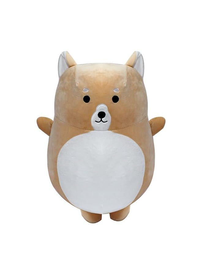 The Bros Eng Hug Pillows -Shiba Dog - Siberian Husky Dog - 1.08Ft - 33Cm Brown/White - Image 1