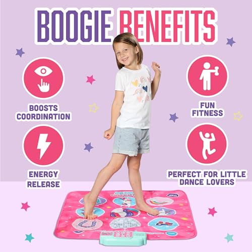 Klevly Unicorn Dance Mat for Kids Ages 6 Plays 5 Levels 5 Songs Unicorn Gifts for 6 Year Old Girl Toys for Girls Gifts for Girls - Image 5