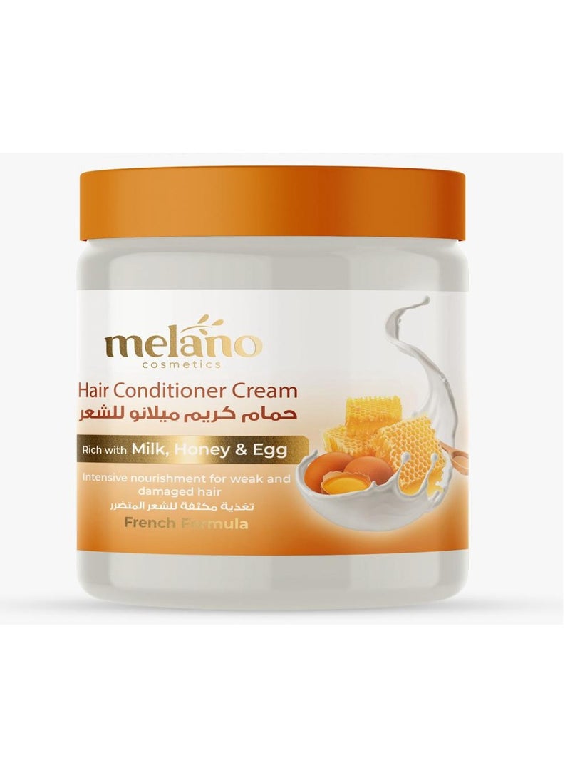 MELANO conditioner cream  with egg  honey & milk 500 grams 