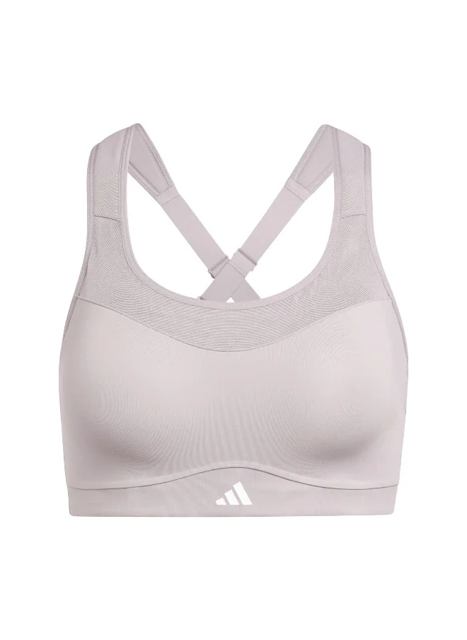 اديداس adidas Tlrdim Hs Bra Purple Training Bra 2XSB