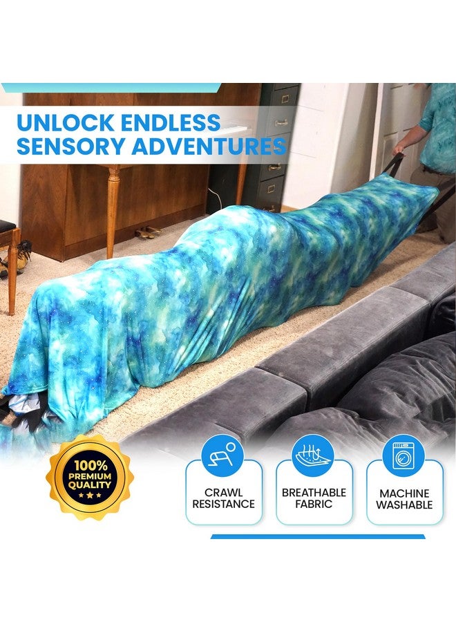 Sensory4u نفق ضغط حسي للأطفال - نفق زحف متين بطول 12 قدم - مثالي للعب الحسي، الاستكشاف والاسترخاء - لعبة حسية مهدئة للأطفال والرضع - Image 5