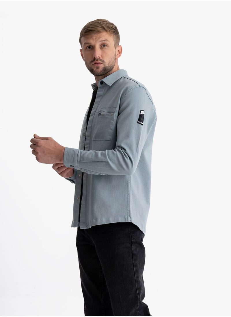 clever - Jacket Gabardine Stylish Men's Mint Green - Image 1