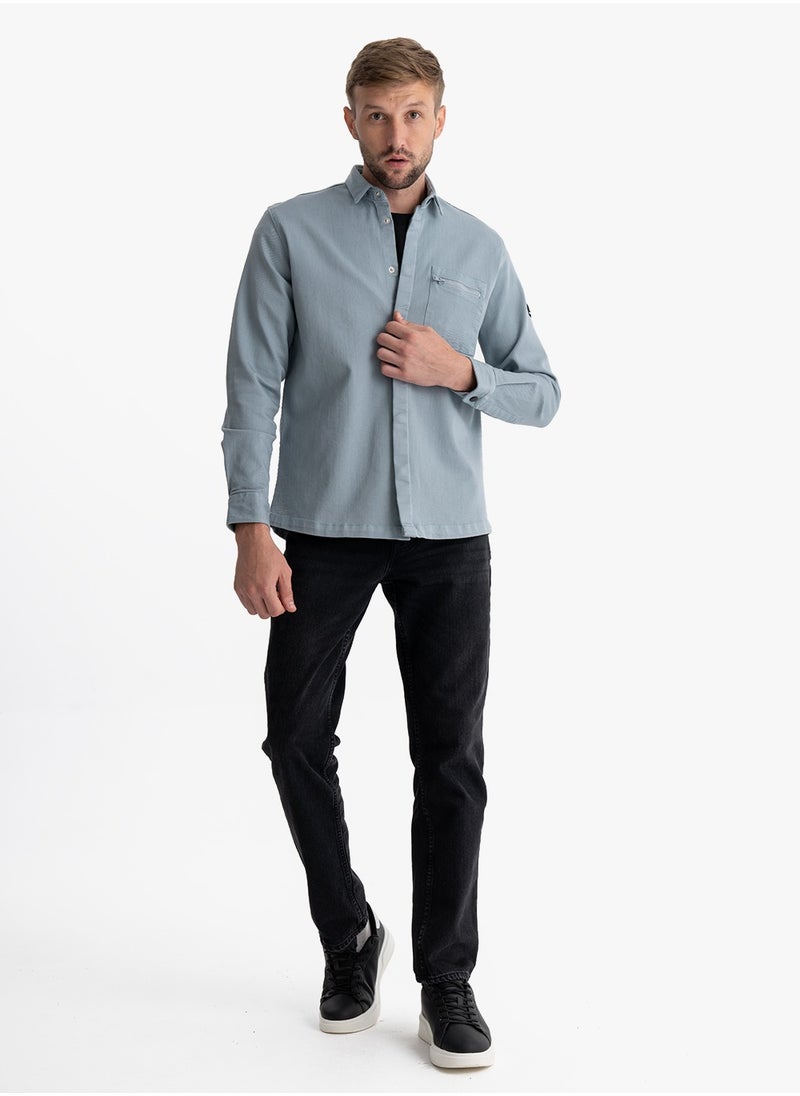 clever - Jacket Gabardine Stylish Men's Mint Green - Image 1