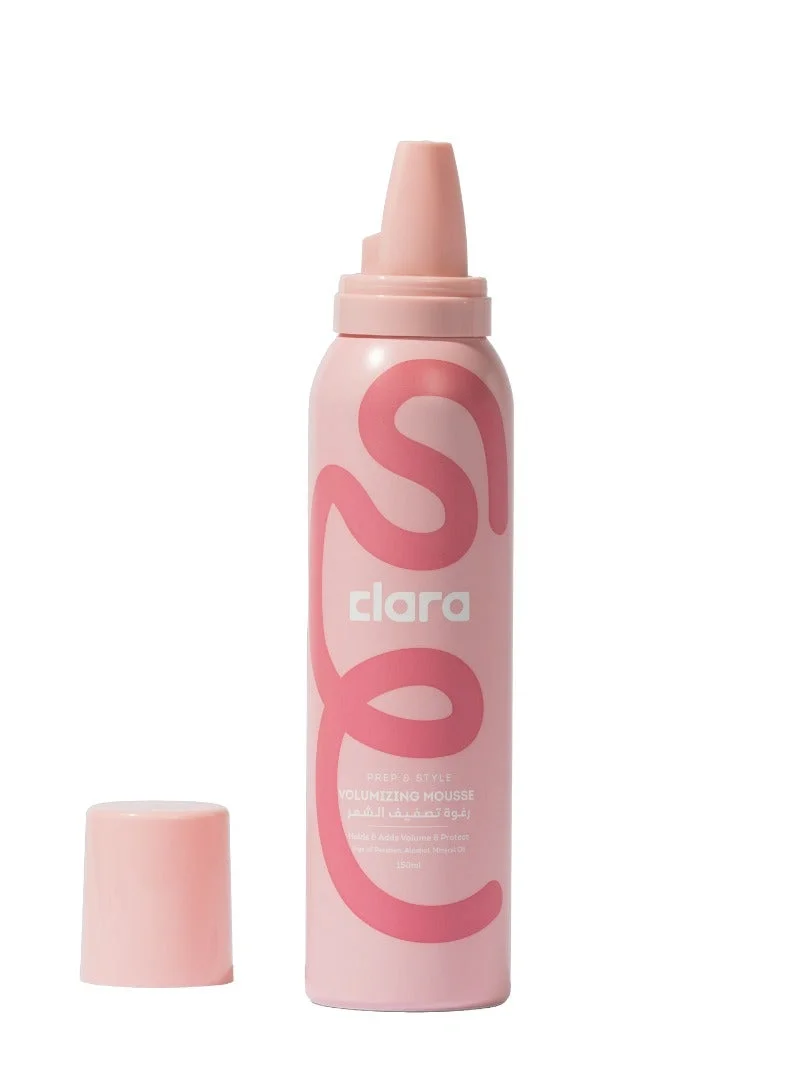Clara Clara Volumizing Mousse – Volumizing Mousse for Fine Hair, Lightweight Hair Volume Mousse, Thickening Styling Mousse for Lift & Texture, Humidity Resistant Blow Dry Mousse – 150ml