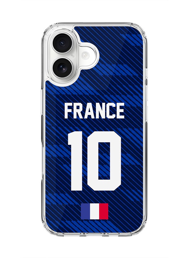 Stylizedd Classic Clear Magnetic Case for Apple iPhone 17 , Hybrid Soft Case Flexible Edges Anti Drop TPU PC Gel Thin Transparent Cover [ Designed for Apple iPhone 17 ] - Football Team France World Cup 2026 - Image 1