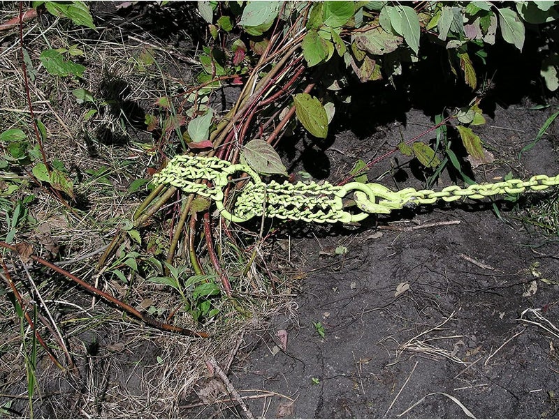 Brush Grubber Heavy Duty Shrub Clump Tree Log Metal Chain Grubber Tool, Use with ATVs and UTVs, Green - Image 4
