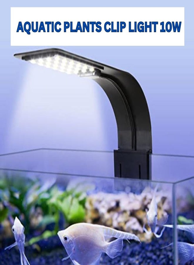 KSH STORE Aquarium Fish Tank Light 10W 24 LED Planted Clip Lamp White Super Slim for 25-40 cm Fish Tank Plants Grow Lighting - Image 4