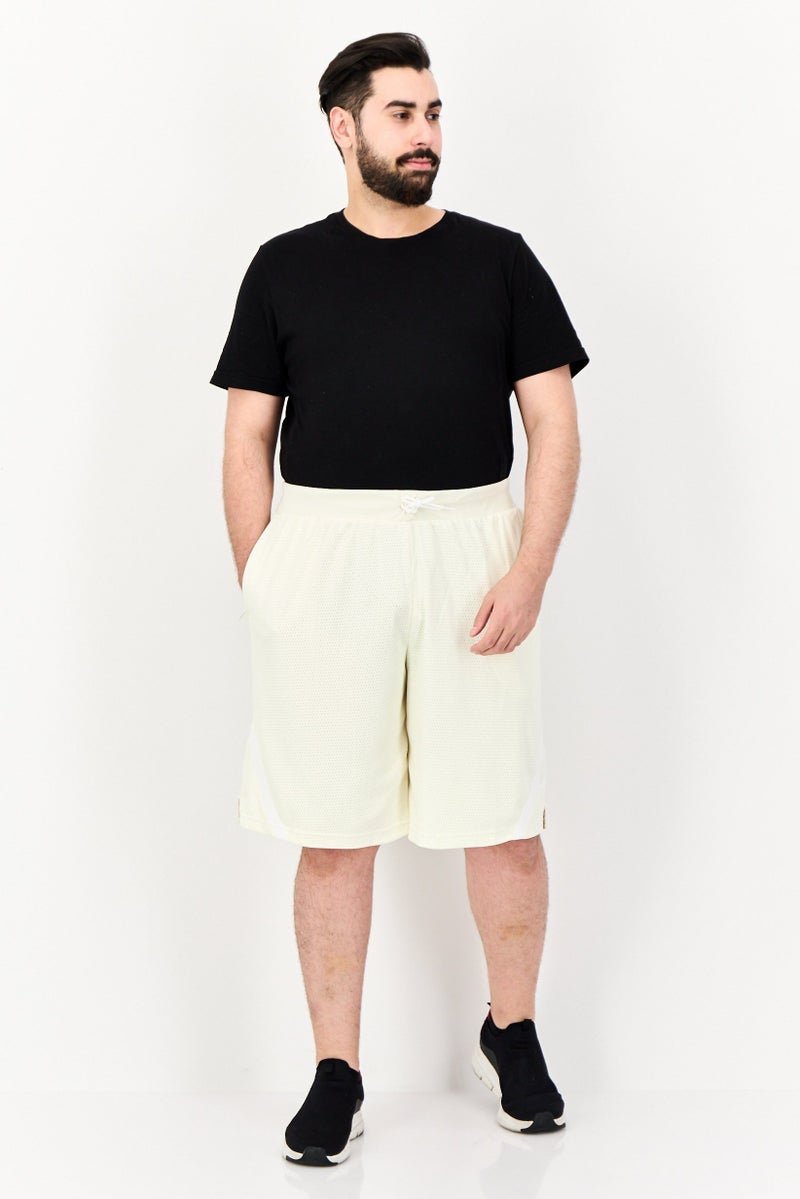 Adidas Men Sportswear Fit 11 Inseam Outdoor Shorts, Ivory - Image 2