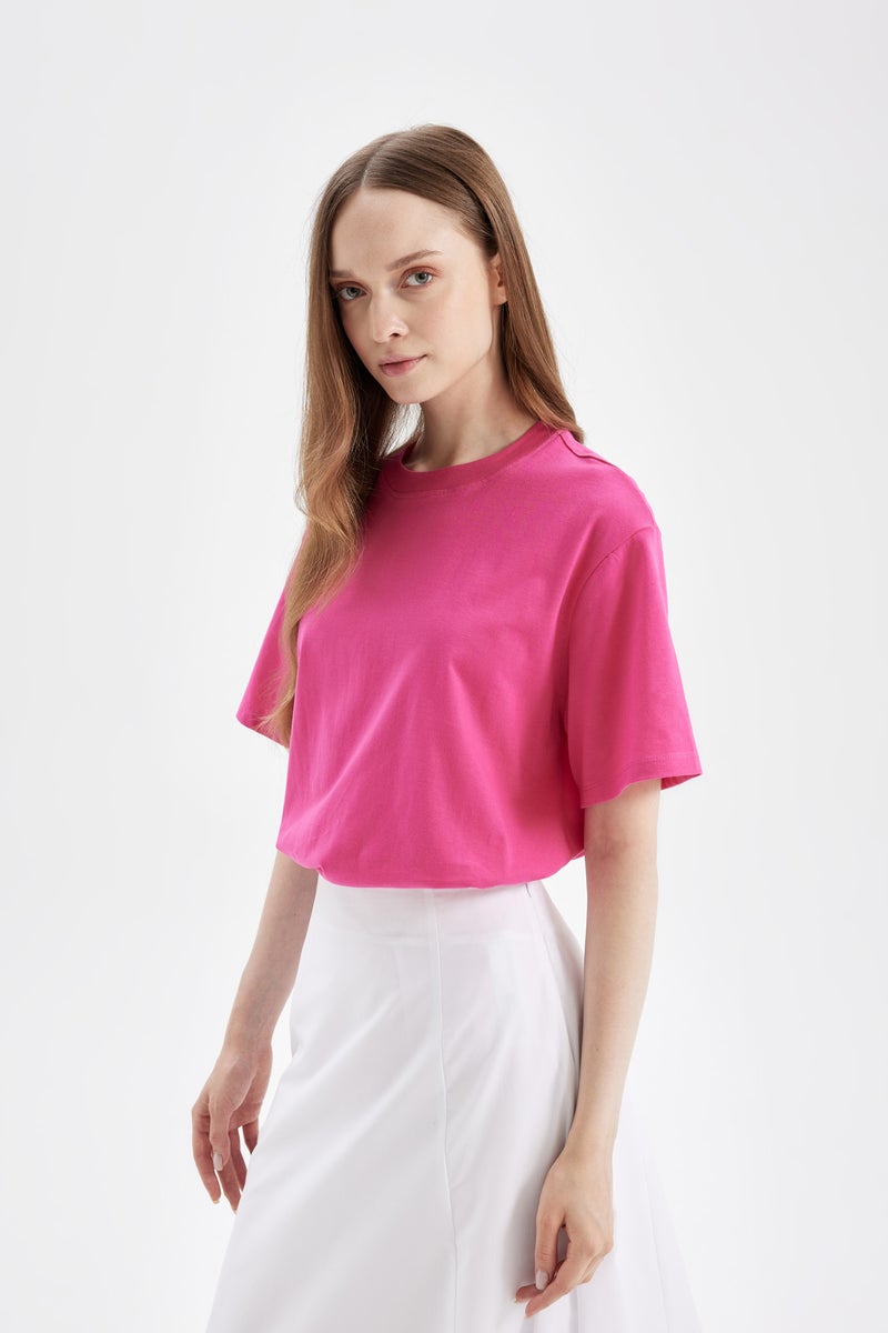 DeFacto Woman Regular Fit Printed Short Sleeve Tunic - Image 3