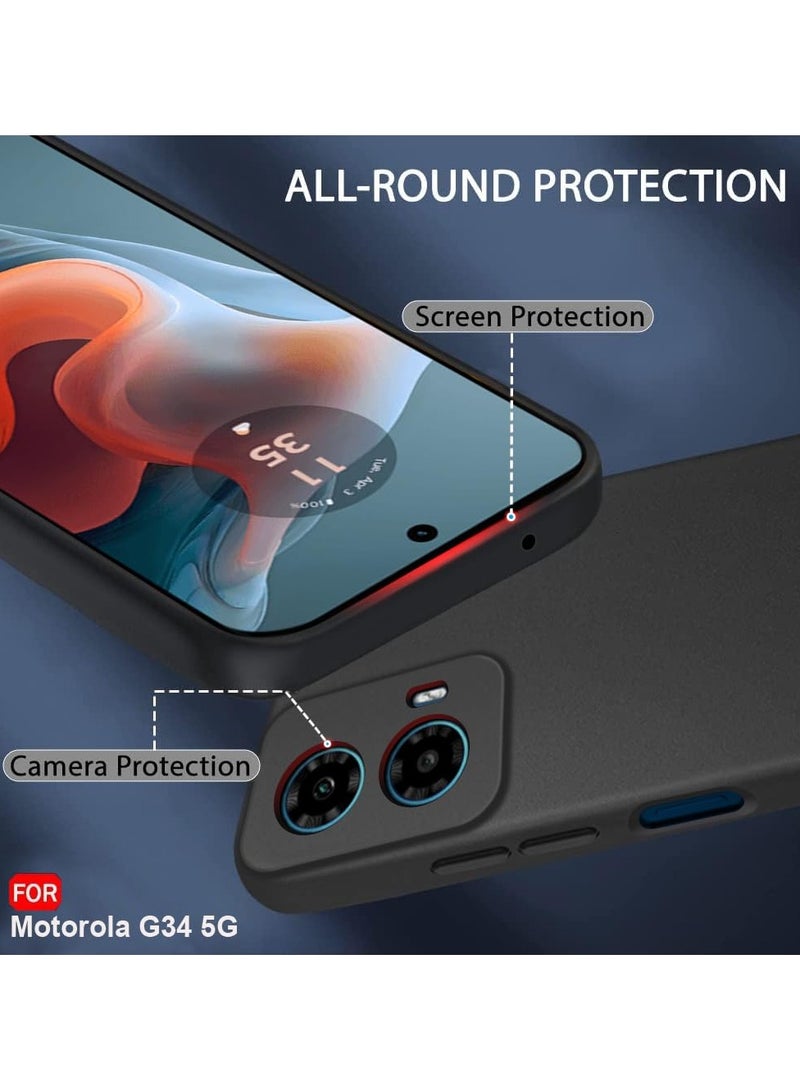 Case for Motorola Moto G34 Cover Soft TPU Ultra-Slim Stylish Protective Cover for Motorola Moto G34 - Image 4