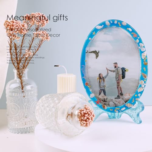 Actvty Resin Mold for Photo Frame, Picture Frame Silicone Molds with Stand Holder, Rectangle & Oval Frame Molds for Resin Casting, DIY Personalized Photo Frame for Handmade Gifts Home Decor(2 Set) - Image 5