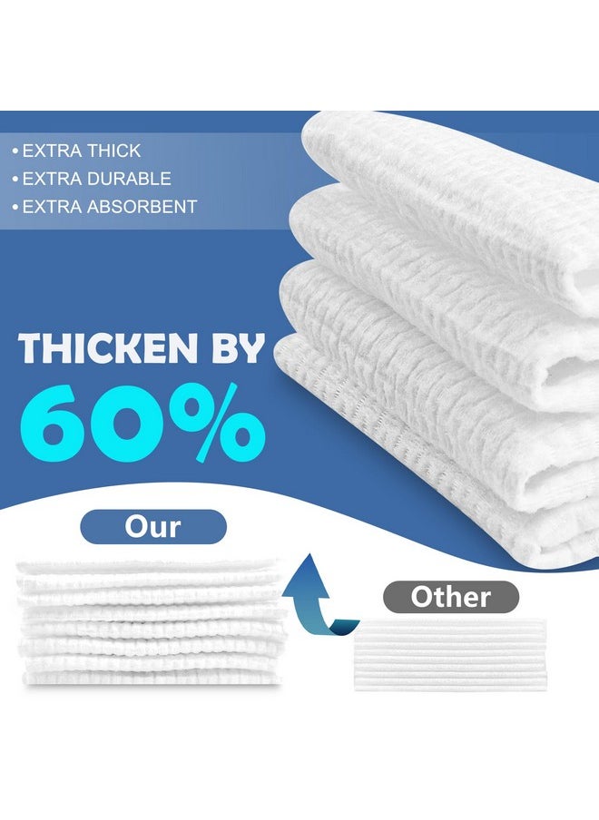 Thick Disposable Face Towels, 100% Cotton Biodegradable Facial Wipes, Ultra Soft Face Towels For Drying, Face Towelettes Disposable Multi-Purpose For Cleansing, Skincare And Makeup Remover, 80 Count