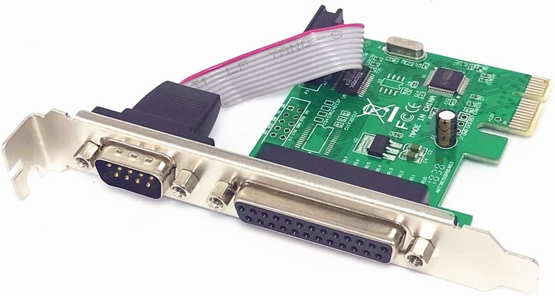 ELIATER PCIe Combo Serial Parallel Expansion Card PCI Express to Printer LPT Port RS232 Com Port Adapter IEEE 1284 Controller Card WCH382 Chip for Desktop PC Windows 10 with Low Bracket - Image 4