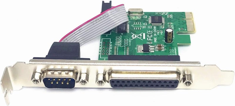 ELIATER PCIe Combo Serial Parallel Expansion Card PCI Express to Printer LPT Port RS232 Com Port Adapter IEEE 1284 Controller Card WCH382 Chip for Desktop PC Windows 10 with Low Bracket - Image 2