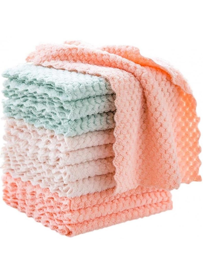 Alissa 5-Pack Ultra-Thick Microfiber Cleaning Cloths – Multi-Color, All-Purpose Towels for Kitchen, Home, Car & Surfaces - Image 1