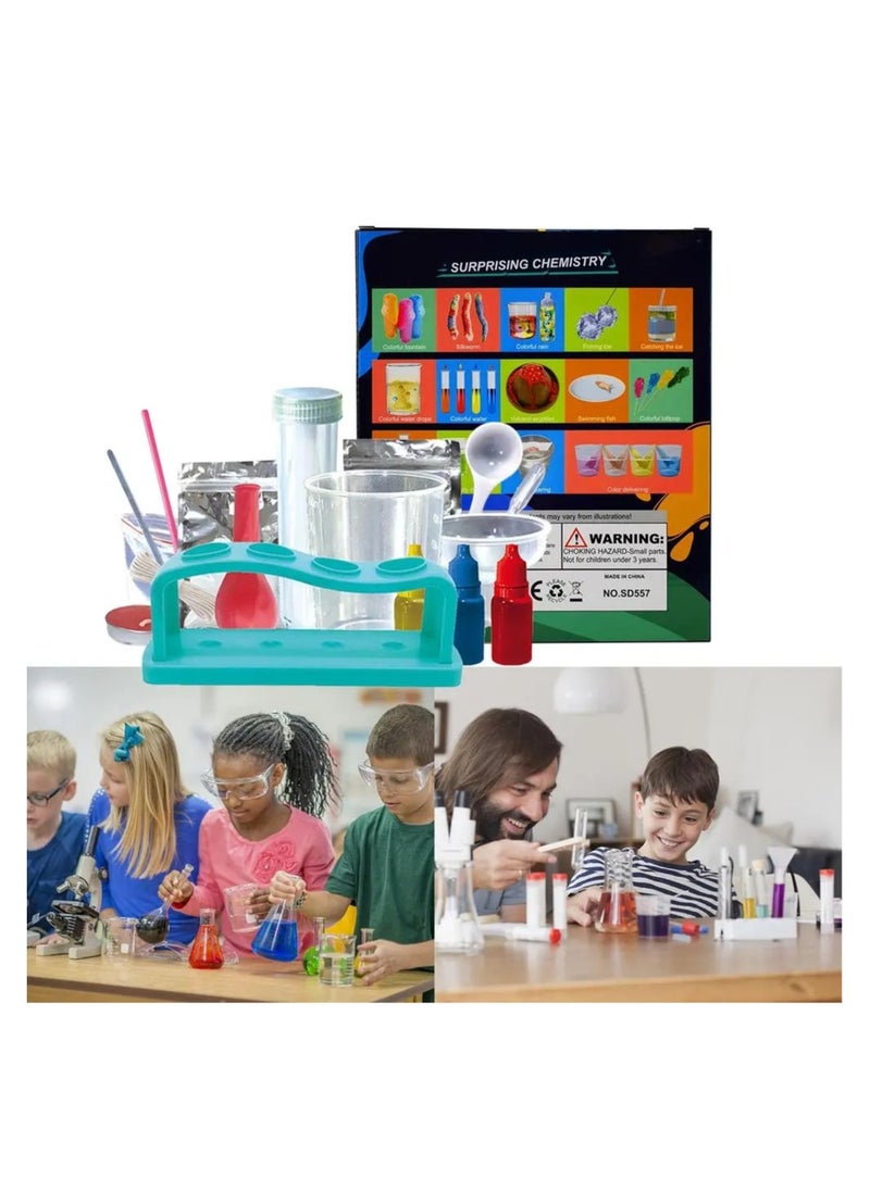 General Science Experiment Kit For Kids Fun Educational Toys Chemistry Experiment Set 3 Series Of 58 Experimental Tutorials For Children  - Image 1