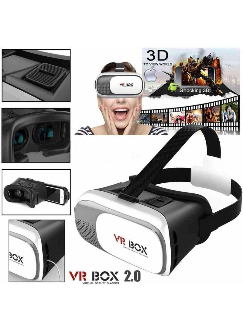 VR Headset for Phone with Controller, Full Screen Visual Wide-Angle Glasses Box - Image 5