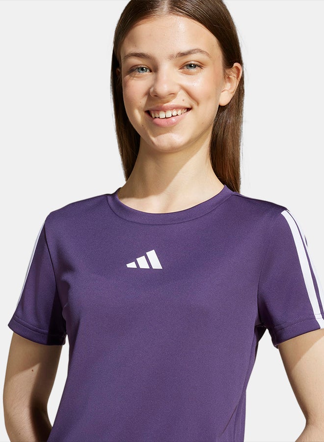 Adidas Training Essentials 3-Stripes Tee Kids - Image 5