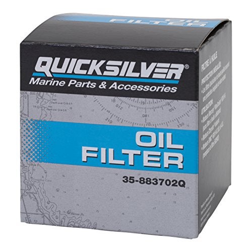 Quicksilver 883702Q Engine Block Mount Oil Filter for V-6 MerCruiser Stern Drive Engines - Image 3