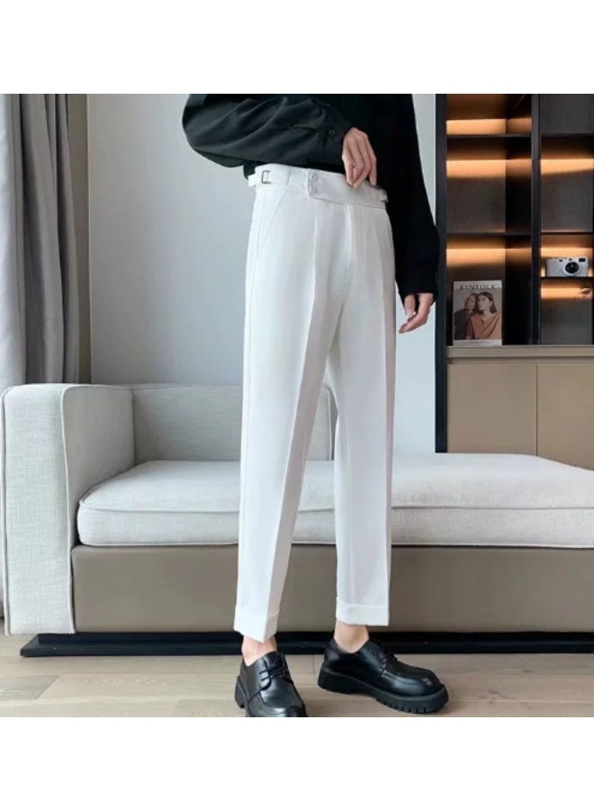 Shougu Men's Fashionable Casual Business Suit Pants  - Image 1