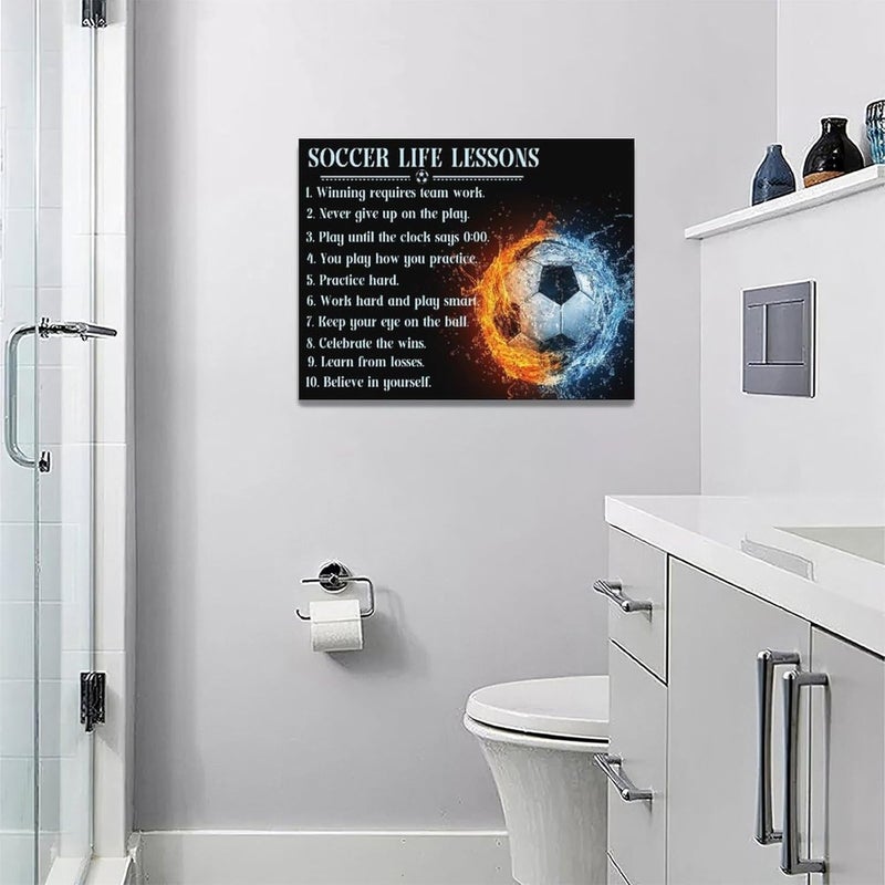 Fuzawet Soccer Life Lessons Canvas Wall Art - Image 5
