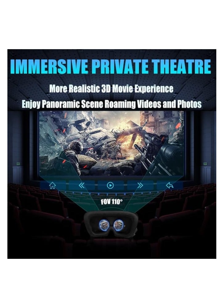 Generic - VR SHINECON Virtual Reality VR Headset 3D Glasses Headset Helmets VR Goggles for TV, Movies & Video Games Compatible iOS, Android &Support 4.7-7 inch - Image 1