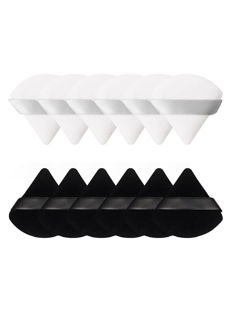 ORiTi Pure Cotton Powder Puff Made of Cotton Velour for Contouring Under Eyes and Corners with Strap 10 PCS - Image 1