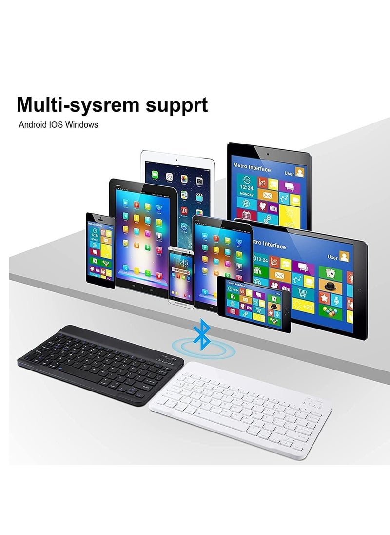 ELTRAZONE - Wireless Keyboard,Multi-Device Universal Bluetooth Keyboard, Portable Keyboard, Suitable for iPad Mini 9.7/10.2/10.5/10.9/11/12.9 inch, Samsung Tablets, Smartphones, PC, MacBooks (Black) - Image 1