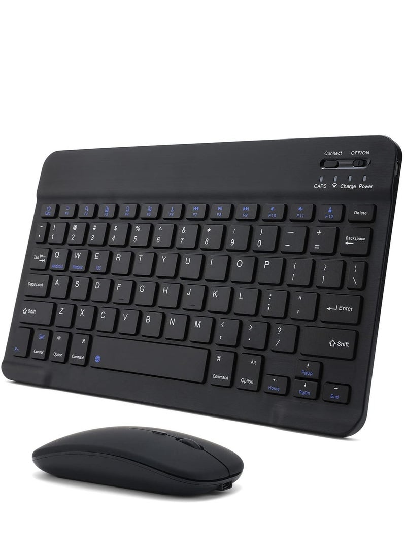 ELTRAZONE - Wireless Keyboard,Multi-Device Universal Bluetooth Keyboard, Portable Keyboard, Suitable for iPad Mini 9.7/10.2/10.5/10.9/11/12.9 inch, Samsung Tablets, Smartphones, PC, MacBooks (Black) - Image 1