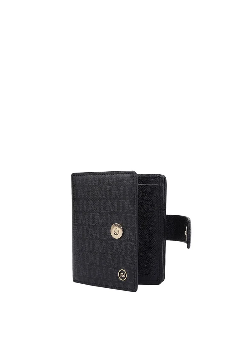 Da Milano Da Milano Genuine Leather Black Ladies Wallet