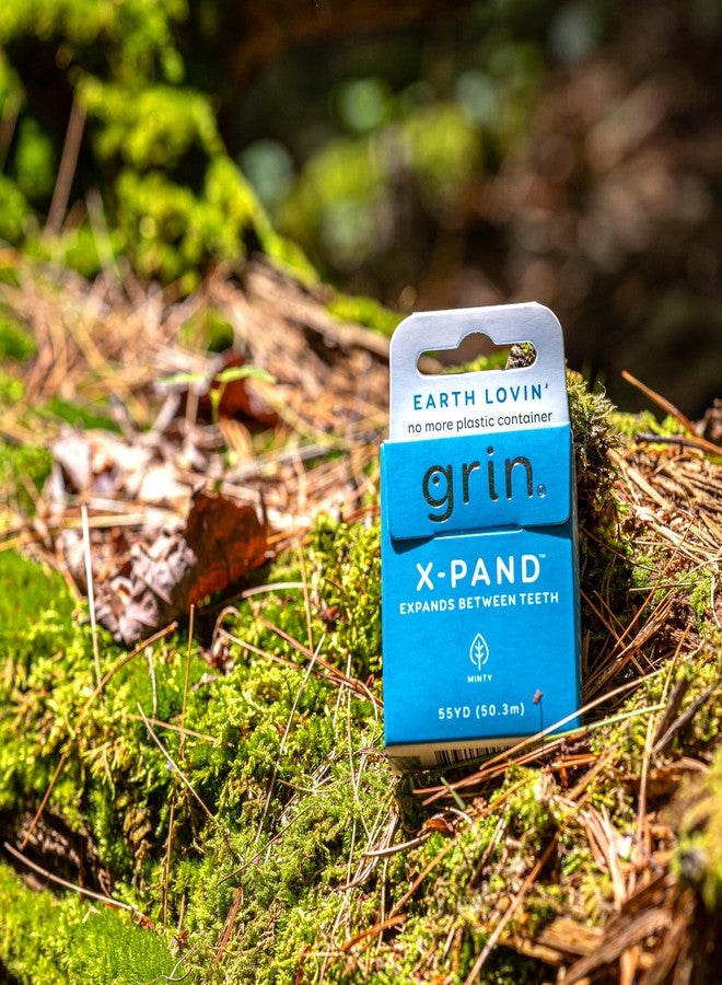 GRIN X-Pand Floss Box, Expands Between Teeth, 55 Yards (50.3m), Minty Flavor, Recyclable Packaging, 165 Feet of Strong Fine Dental Floss, No More Plastic Container, No Shredding or Breaking - Image 3