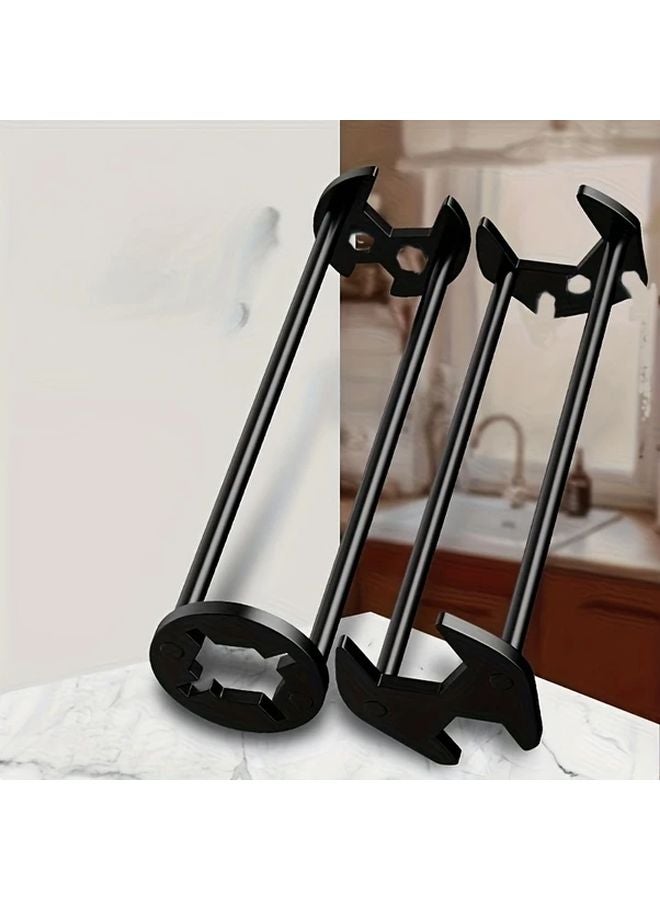 2pcs Multifunctional Sink Wrench For Faucet Installation Removal Repair In Tight Spaces - Image 2