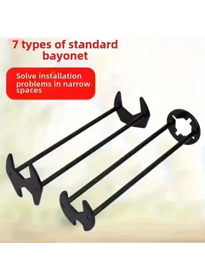 2pcs Multifunctional Sink Wrench For Faucet Installation Removal Repair In Tight Spaces - Image 5