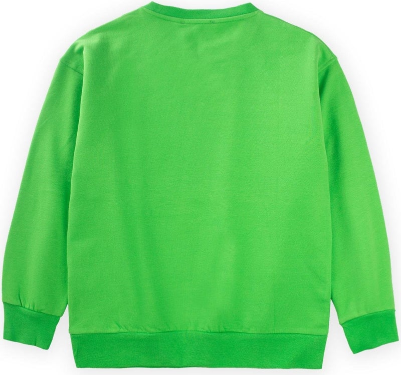 Cigit Peackhıns Embroidered Sweatshirt 9-14 Years Green  - Image 2