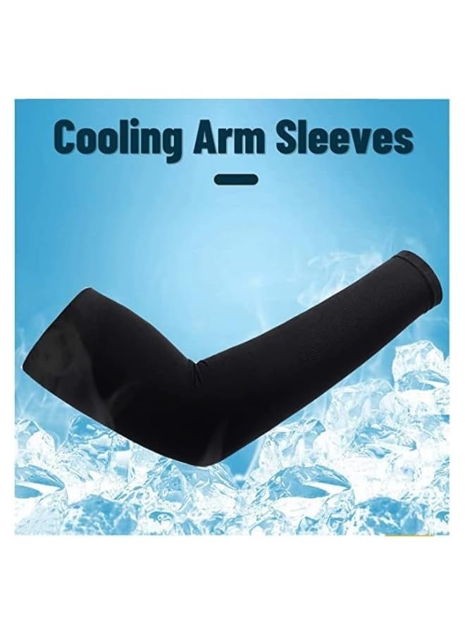 PROMASS 7 Pairs UV Protection Cooling Arm Sleeves for Women Men, Sunblock Protective Long Arm Cover Warmer - Image 4