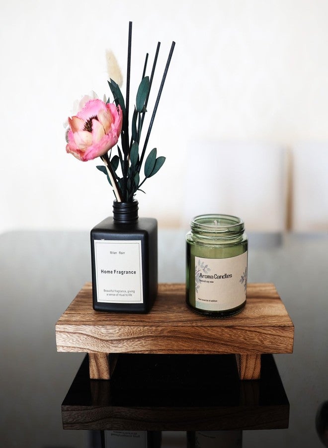Missraza Wooden Display Riser, 8.66x3.54in Pedestal Stand, Natural Wood, Perfect for Bathroom/Kitchen Counter - Image 5