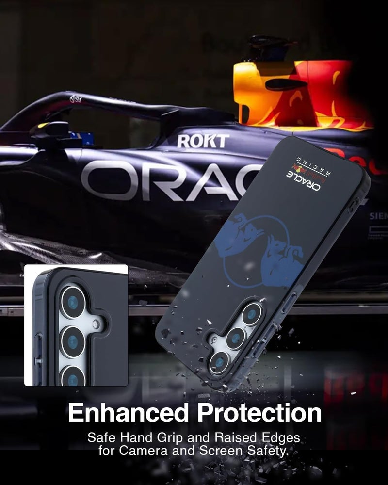 CG MOBILE REDBULL Racing Protective Case [Official Licensed] IML & Transparent PC Case with Magnetic System & Two Bulls Logo Protective Case/Cover Designed for Galaxy S25 - Navy - Image 5