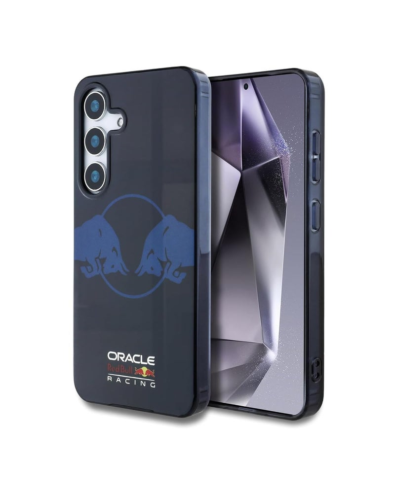 CG MOBILE REDBULL Racing Protective Case [Official Licensed] IML & Transparent PC Case with Magnetic System & Two Bulls Logo Protective Case/Cover Designed for Galaxy S25 - Navy - Image 1