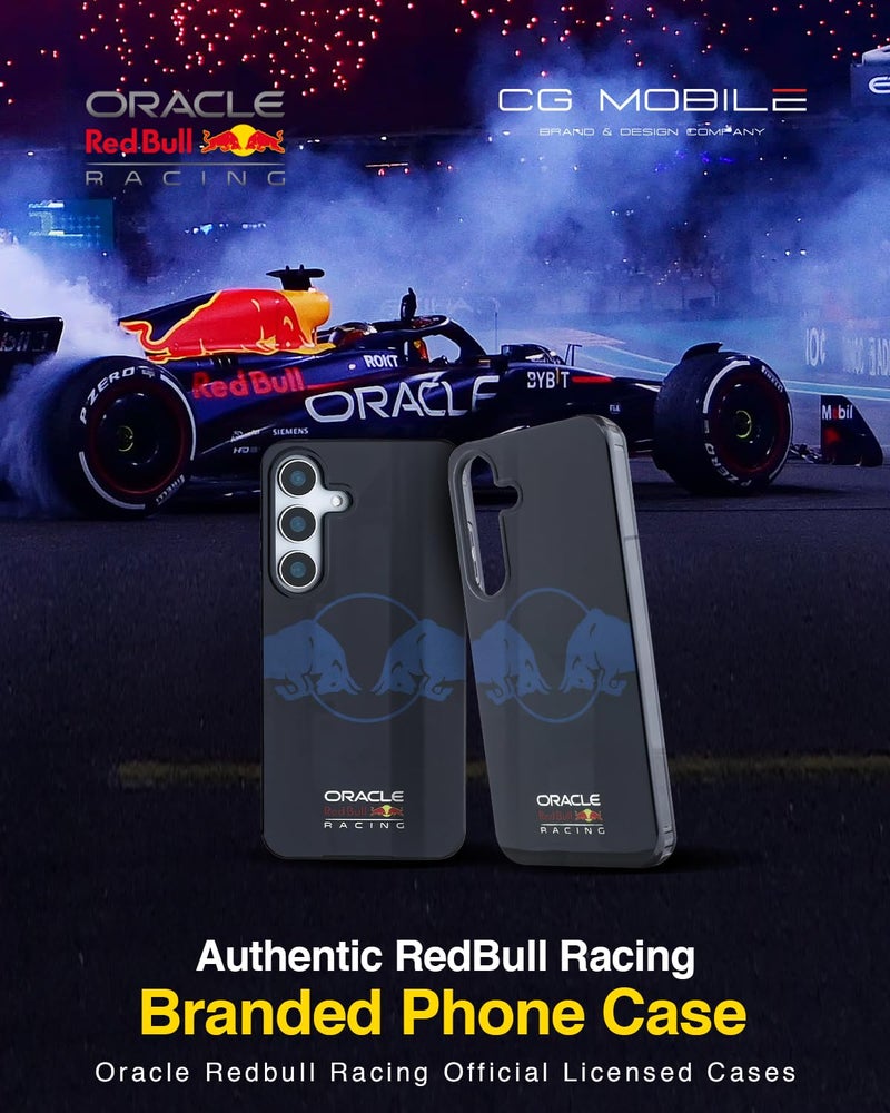 CG MOBILE REDBULL Racing Protective Case [Official Licensed] IML & Transparent PC Case with Magnetic System & Two Bulls Logo Protective Case/Cover Designed for Galaxy S25 - Navy - Image 2