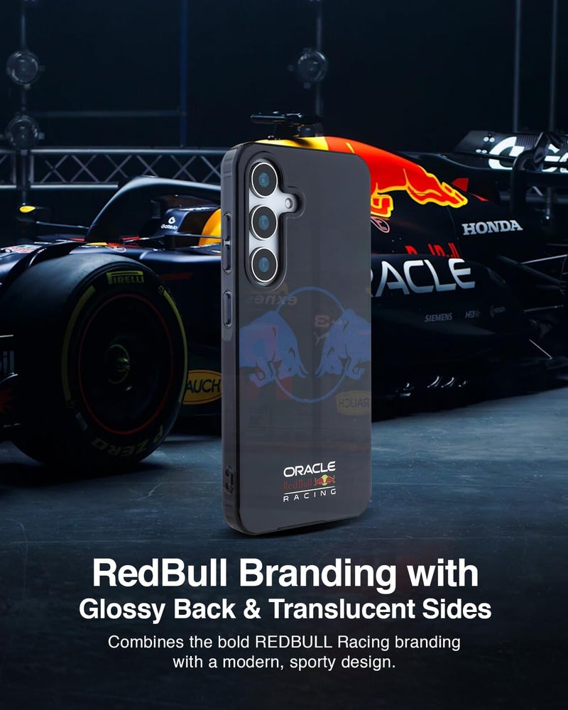 CG MOBILE REDBULL Racing Protective Case [Official Licensed] IML & Transparent PC Case with Magnetic System & Two Bulls Logo Protective Case/Cover Designed for Galaxy S25 - Navy - Image 3