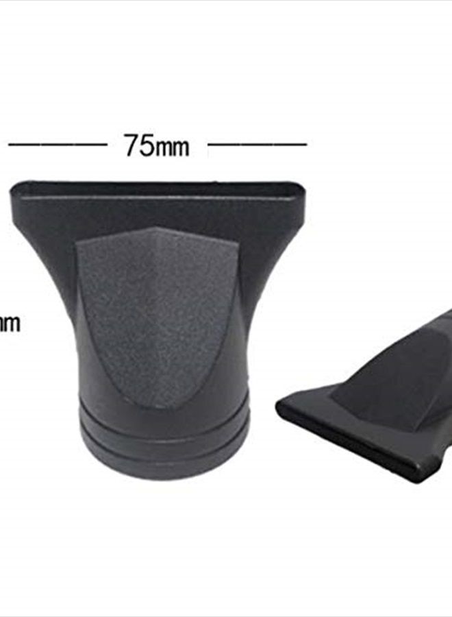 DNHCLL Pack of 2 Black Professional Plastic Hair Dryer Diffuser, Dryer Nozzle Wide Design Plastic Hair Dryer Nozzle Replacement Blow Flat Hairdressing Salon Styling Tool - Image 2