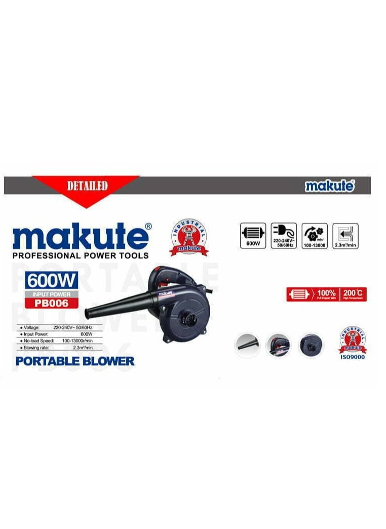 600W MAKUTE PB006 Electric Blower - High-Quality Portable Air Blower - pzsku/Z984E57A5656B9B101E56Z/45/_/1698068937/5afa2ad9-6685-45da-baba-393450d03cee