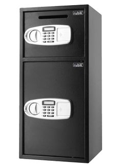 Large Double Door Safe Box with Front Deposit Slot, Digital Keypad and Key Lock Safety Locker for Cash Jewelry Documents Home Office Shops Hotels (Size 75x35x35cm) Black - pzsku/Z984E6E779DCAC101B46BZ/45/_/1687327581/9913de6c-5b55-443b-83af-b2a05df1e555