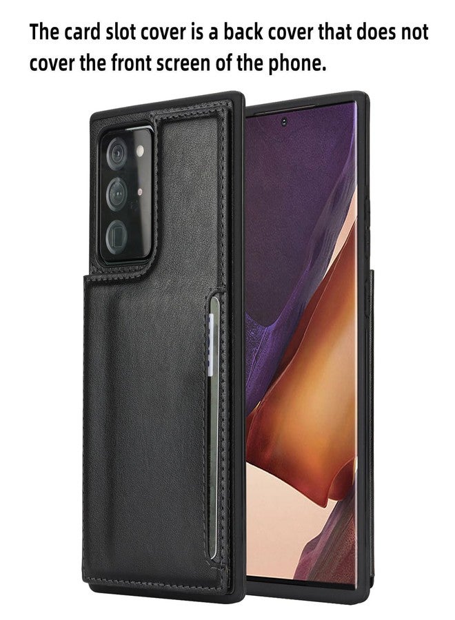 iCoverCase Compatible with Samsung Galaxy Note 20 Ultra Case with Card Holder, Note 20 Ultra Wallet Case for Women Men [RFID Blocking] PU Leather Phone Case for Note 20 Ultra 5G (Black) - Image 3